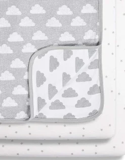Snuz 3 Piece SnuzPod Crib Bedding Set - Cloud