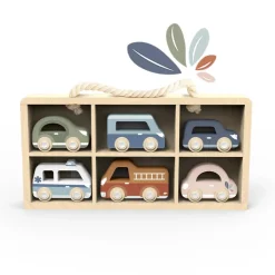 Speedy Monkey Car Display Case W/ 6 Vehicles