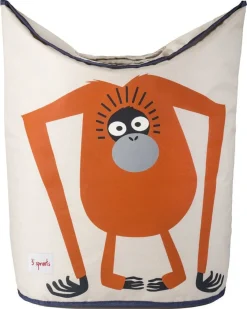 3 Sprouts Laundry Hamper - Orangutan