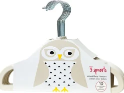 3 Sprouts Non-Slip Hangers - Beige