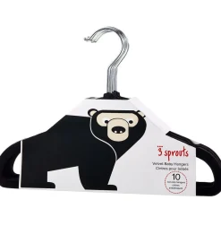 3 Sprouts Non-Slip Hangers - Black