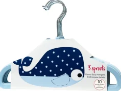 3 Sprouts Non-Slip Hangers - Blue