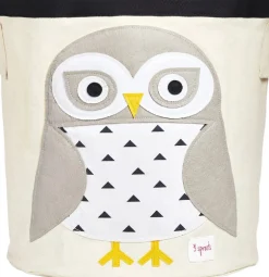 3 Sprouts Storage Bin - Snowy Owl