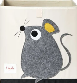 3 Sprouts Storage Box - Mouse Gray