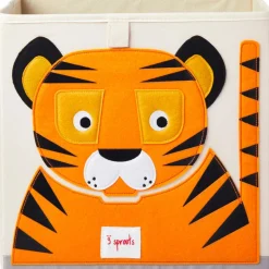3 Sprouts Storage Box - Tiger