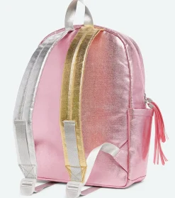 State Bags Kane Backpack Diaper Bag - Pink Metallic