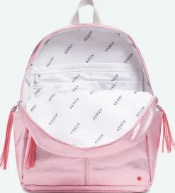 State Bags Kane Backpack Diaper Bag - Pink Metallic