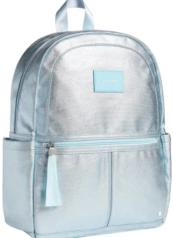 State Bags Kane Kids Backpack - Metallic Light Blue