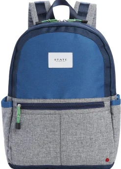 State Bags Kane Kids Backpack - Navy / Heather Gray