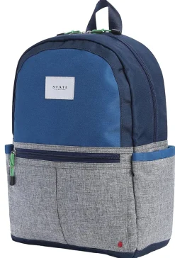 State Bags Kane Kids Backpack - Navy / Heather Gray