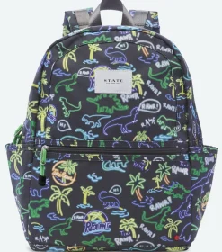 State Bags Kane Kids Backpack - Neon Dino