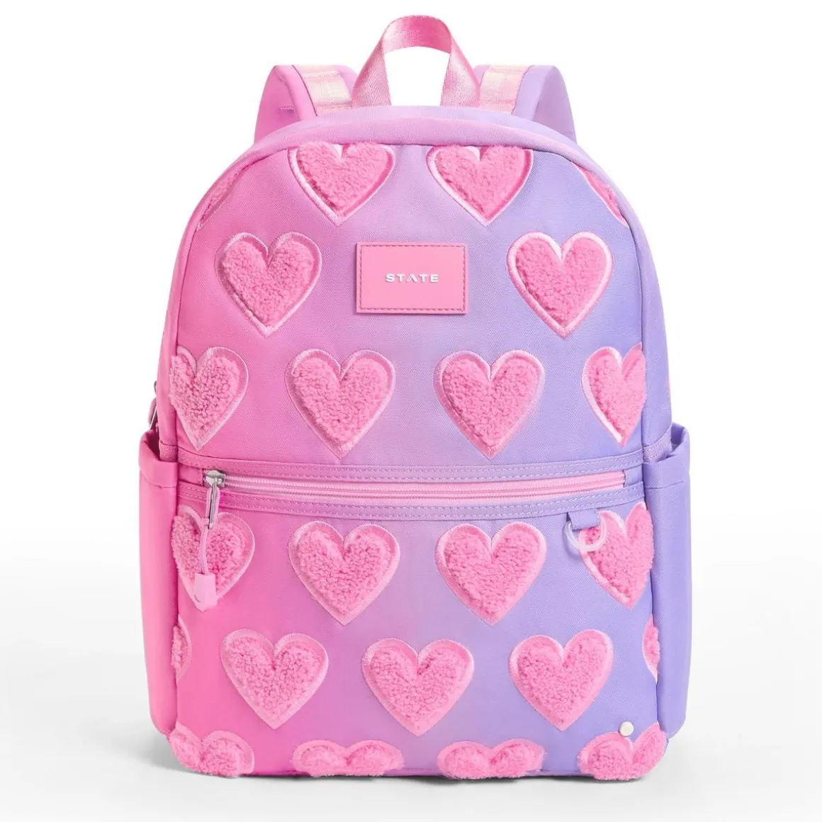 State Bags Kane Kids Backpack - Ombre Fuzzy Hearts