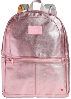 State Bags Kane Kids Large Backpack - Metallic Pink / Silver