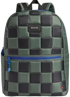 State Bags Kane Kids Large Backpack - Metallic Puffer Checkerboard