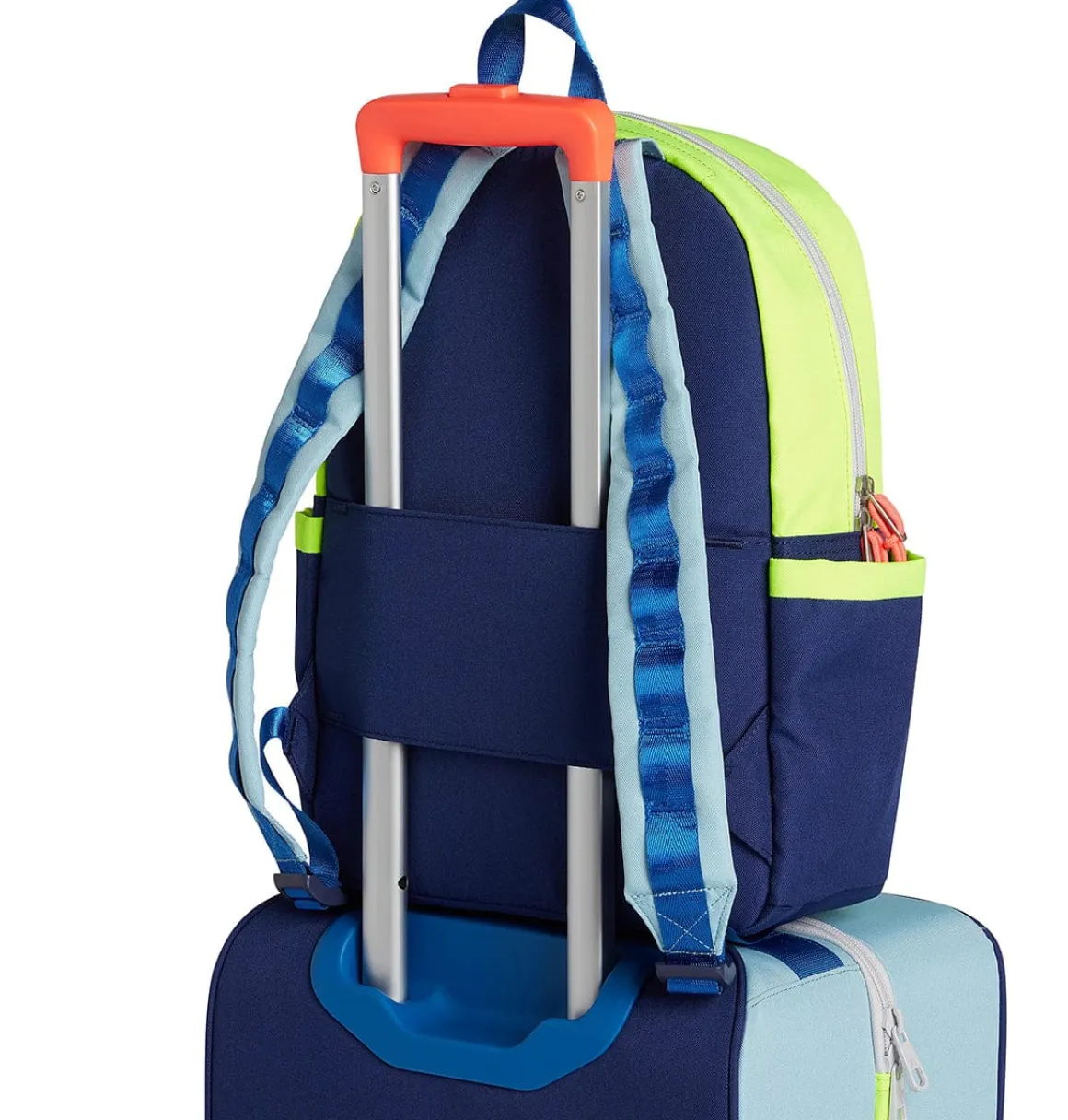 State Bags Kane Kids Travel Backpack - Navy/Neon