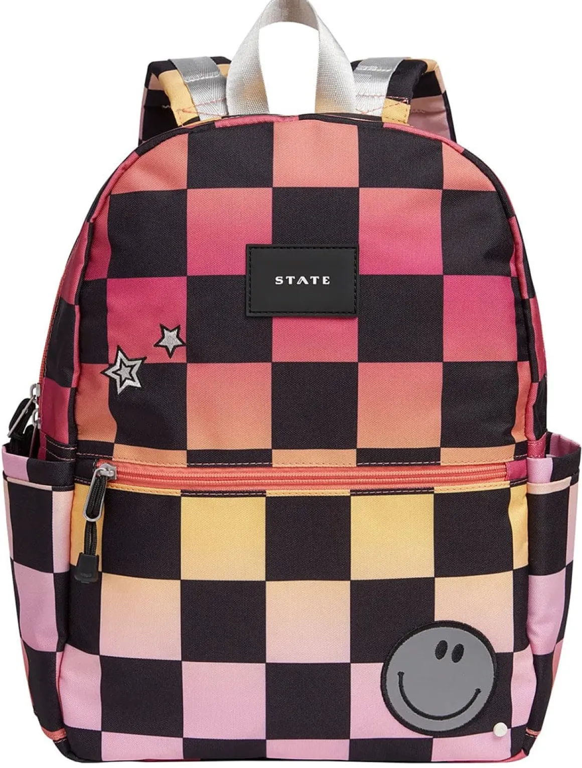 State Bags Kane Kids Travel Backpack - Pink Checkerboard