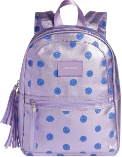 State Bags Mini Kane Kids Backpack - Metallic Blueberries