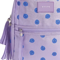 State Bags Mini Kane Kids Backpack - Metallic Blueberries