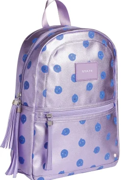 State Bags Mini Kane Kids Backpack - Metallic Blueberries