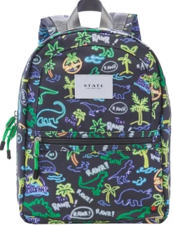 State Bags Mini Kane Kids Backpack - Neon Dino