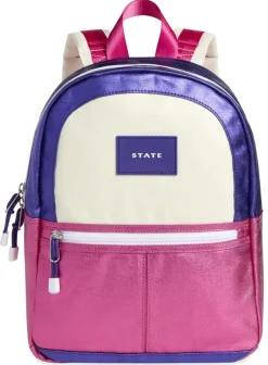 State Bags Mini Kane Kids Backpack - Purple / Hot Pink
