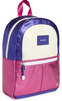 State Bags Mini Kane Kids Backpack - Purple / Hot Pink
