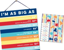 Sticky Bellies Happy Heights Growth Chart - Boy