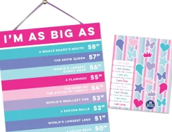 Sticky Bellies Happy Heights Growth Chart - Girl
