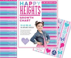 Sticky Bellies Happy Heights Growth Chart - Girl