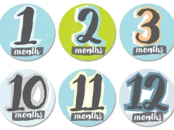 Sticky Bellies Hello, Baby Stickers - Newborn to 12 Months - Boy