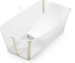 Stokke Flexi Bath Heat Sensitive Tub + Newborn Support - Sandy Beige