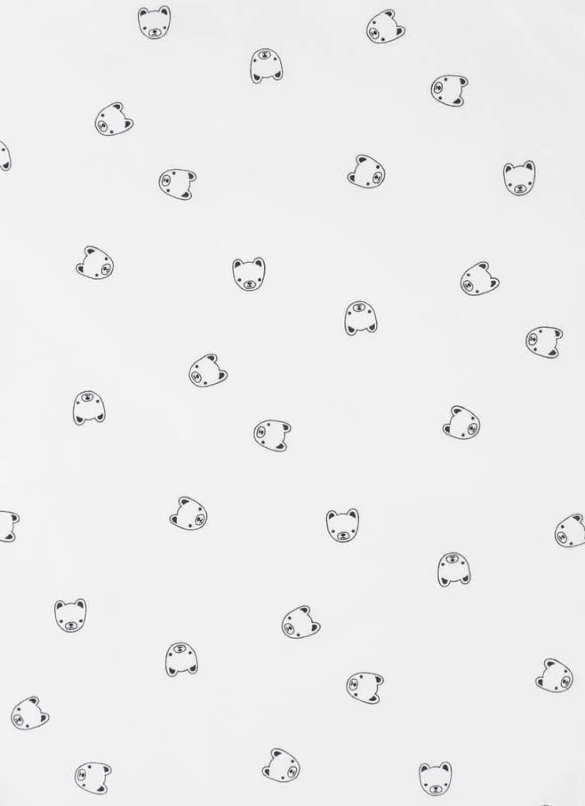 Stokke Home Bed Fitted Sheets - White/Mono Bear