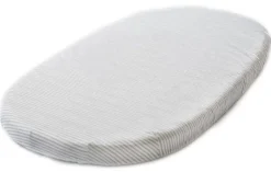 Stokke Sleepi Fitted Sheet Bed by Pehr - Stripped Away Pebbles