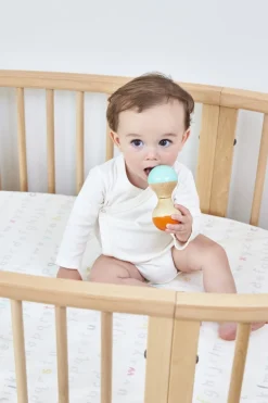 Stokke Sleepi Mini Fitted Sheet by Pehr - Rainbow Alphabet Line