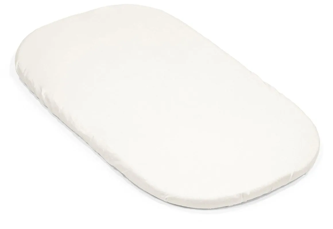 Stokke Snoozi Fitted Sheet, 2-Pack - Dandelion Beige / Vanilla Cream
