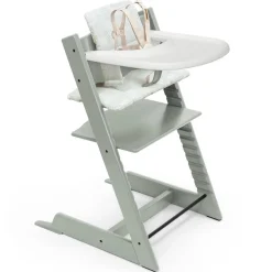 Stokke Tripp Trapp High Chair2 and Cushion with Stokke Tray - Glacier Green / Mosaic Green