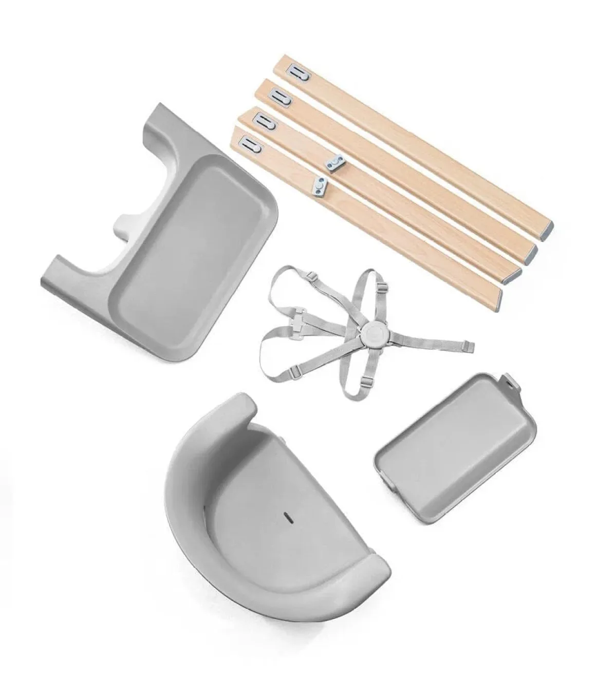 Stokke YOYO3 6+ Stroller + Clikk High Chair Bundle - Black / Black / White