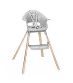 Stokke YOYO3 6+ Stroller + Clikk High Chair Bundle - White / Stone / Cloud Grey