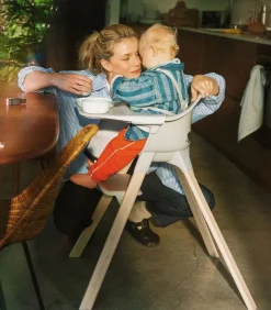 Stokke YOYO3 6+ Stroller + Clikk High Chair Bundle - White / Stone / Cloud Grey