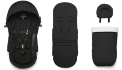 Stokke YOYO3 Ultra Compact Complete 0+/6+ Stroller Bundle - Black / Black