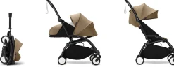 Stokke YOYO3 Ultra Compact Complete 0+/6+ Stroller Bundle - Black / Toffee