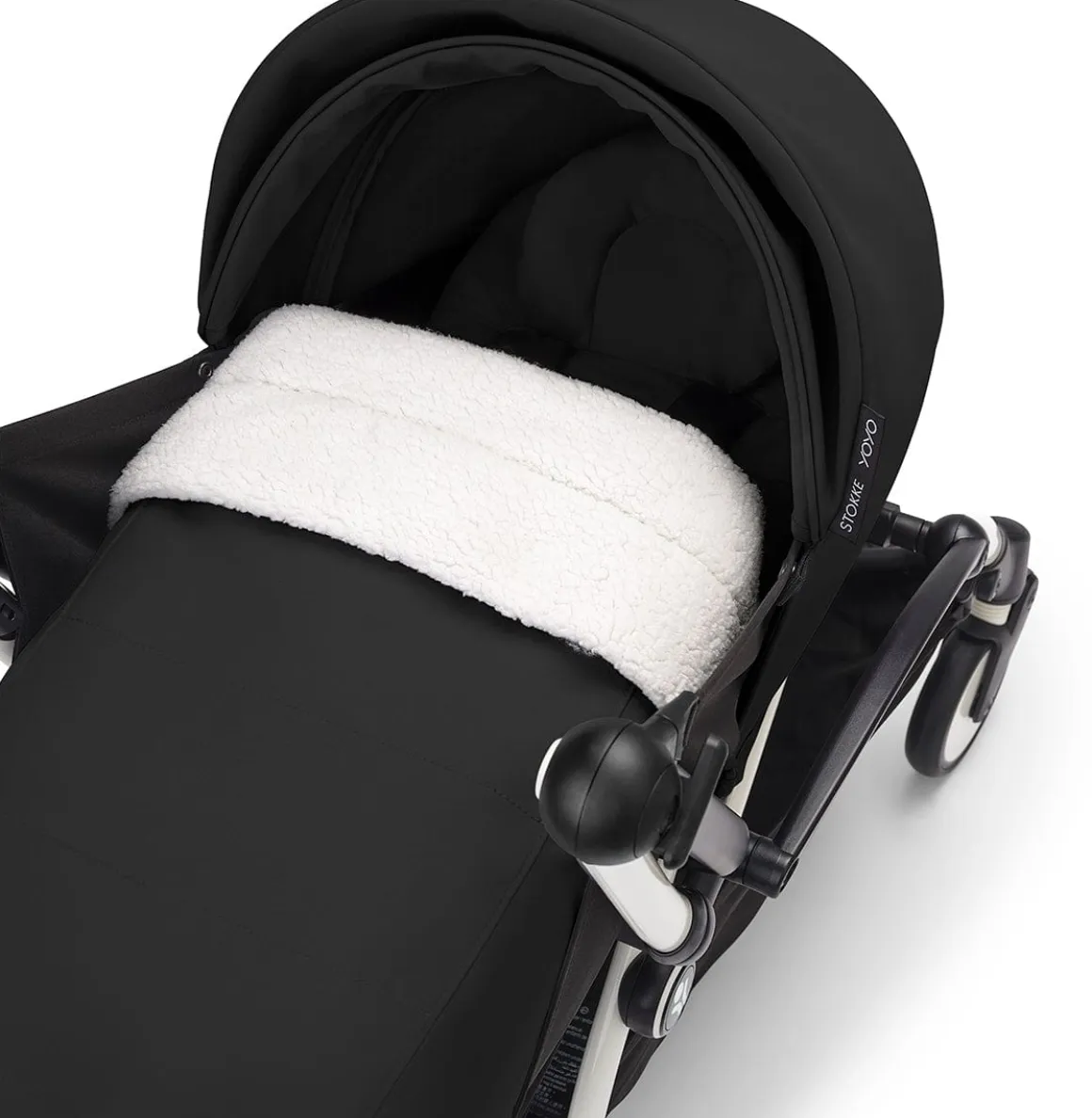 Stokke YOYO3 Ultra Compact Complete 0+/6+ Stroller Bundle - White / Stone