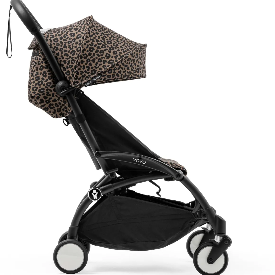 Stokke YOYO3 Ultra Compact 6+ Stroller (One Box) - Black / Leopard (Wild Collection)