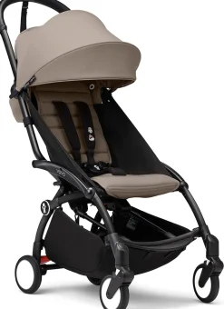 Stokke YOYO3 Ultra Compact 6+ Stroller (One Box) - Black / Taupe