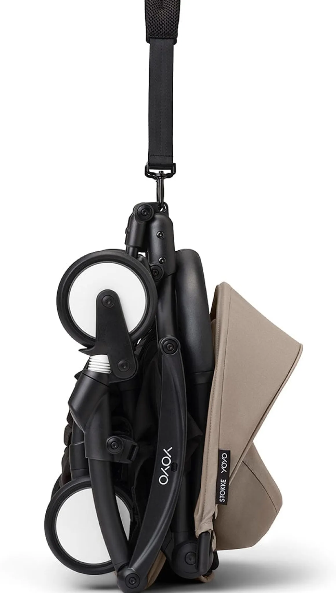 Stokke YOYO3 Ultra Compact 6+ Stroller (One Box) - Black / Taupe