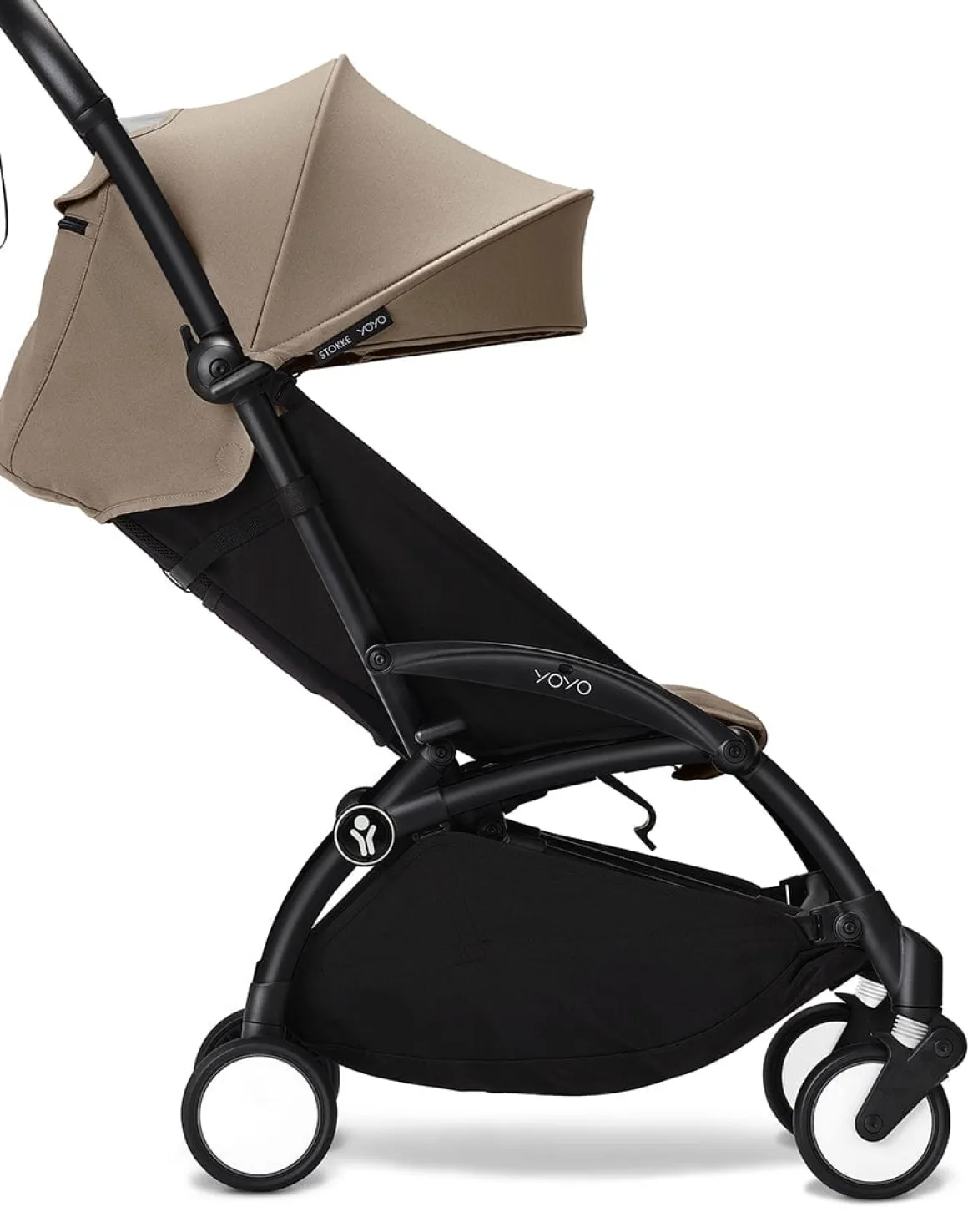 Stokke YOYO3 Ultra Compact 6+ Stroller (One Box) - Black / Taupe