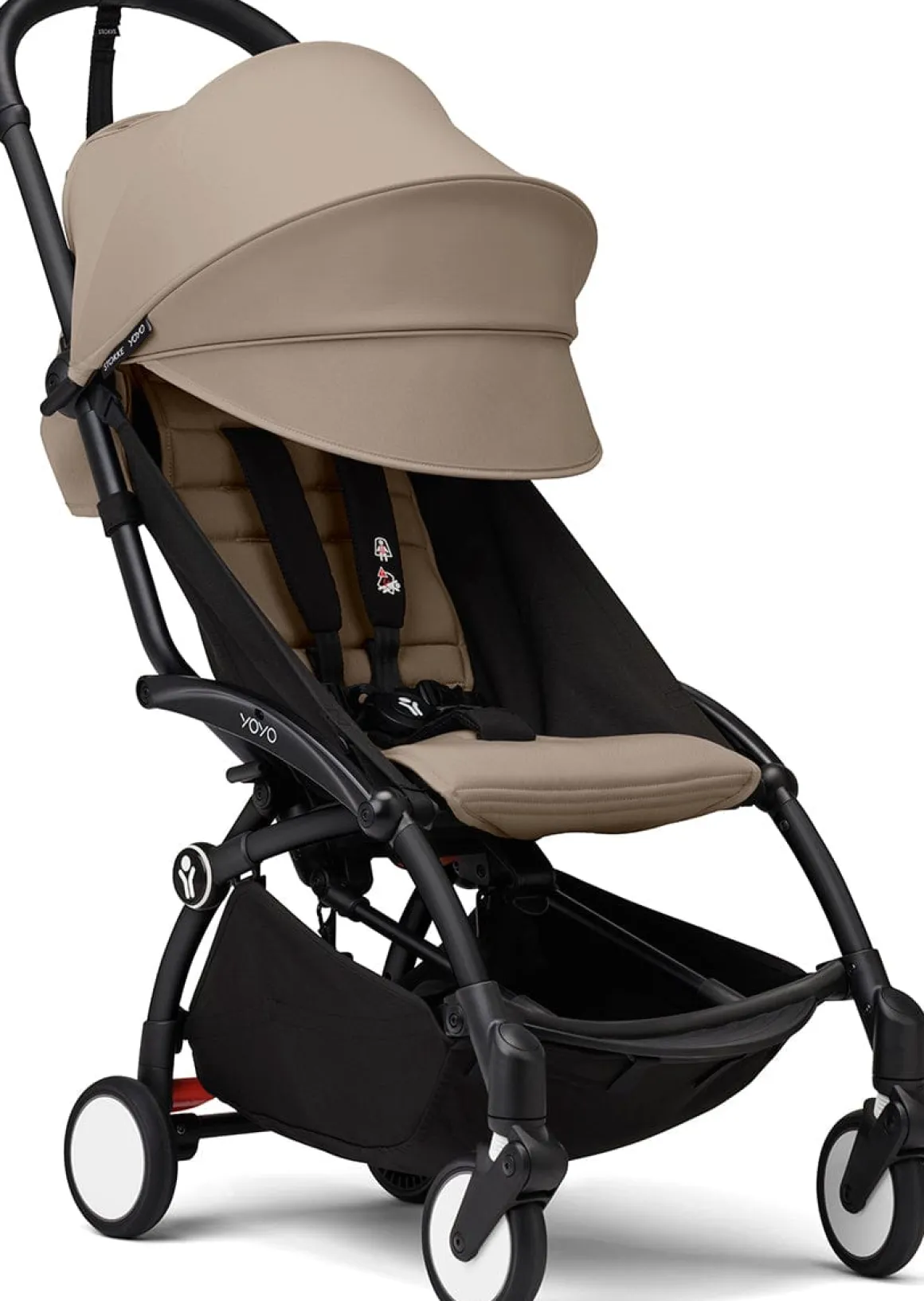 Stokke YOYO3 Ultra Compact 6+ Stroller (One Box) - Black / Taupe