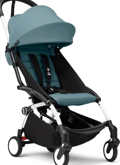 Stokke YOYO3 Ultra Compact 6+ Stroller (One Box) - White / Aqua