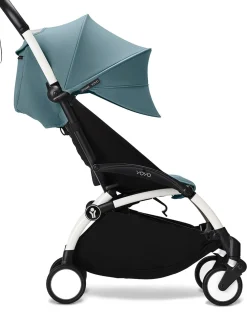 Stokke YOYO3 Ultra Compact 6+ Stroller (One Box) - White / Aqua