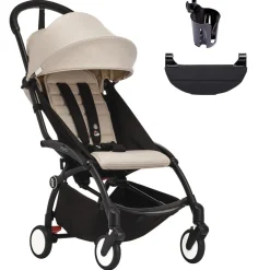 Stokke YOYO3 Ultra Compact 6+ Stroller + Essentials Bundle - Black / Bonpoint